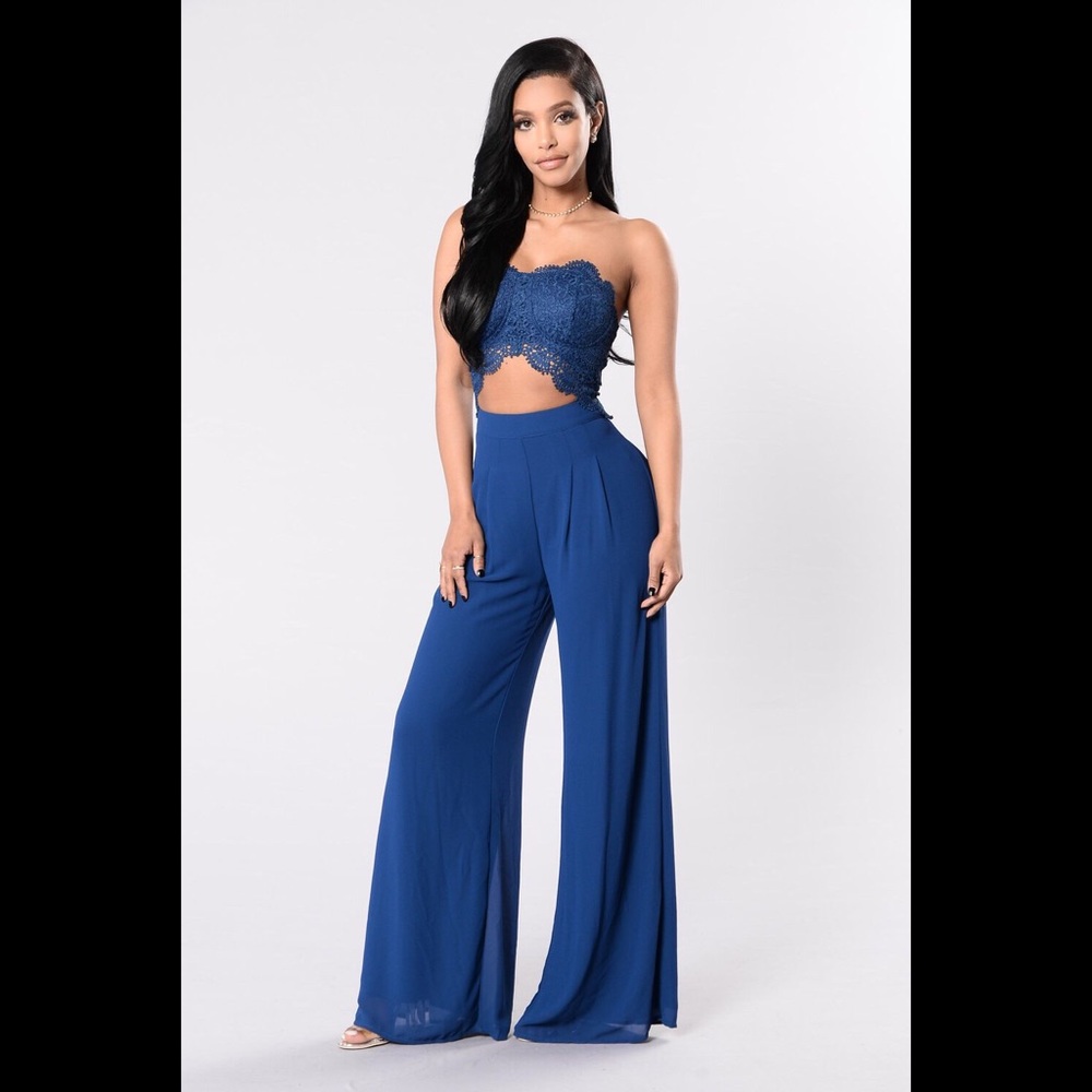 Blue Fashion Nova Jumpsuit